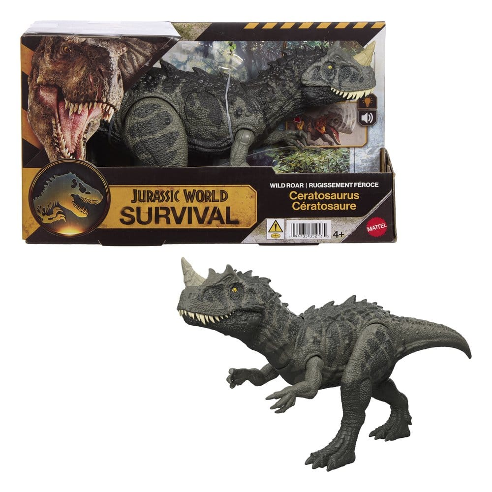 Jurassic World: Survival Action Figure Wild Roar Ceratosaurus 0194735352135