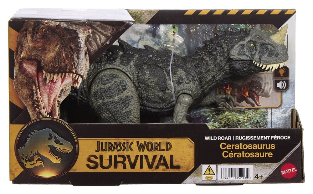 Jurassic World: Survival Action Figure Wild Roar Ceratosaurus 0194735352135