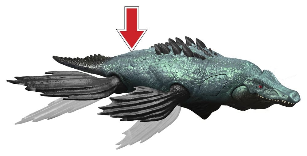 Jurassic World: Survival Action Figure Gigantic Thrashers Liopleurodon 30 cm 0194735352395