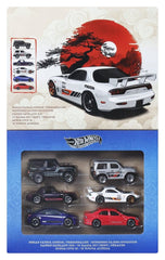 Hot Wheels Silver Series Die-Cast Vehicle 6-Pack 1/64 Streets of Japan 194735359844