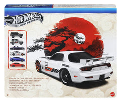 Hot Wheels Silver Series Die-Cast Vehicle 6-Pack 1/64 Streets of Japan 194735359844