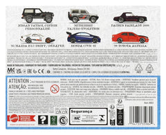 Hot Wheels Silver Series Die-Cast Vehicle 6-Pack 1/64 Streets of Japan 194735359844