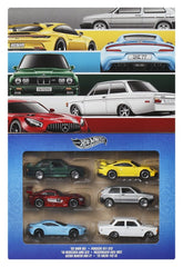 Hot Wheels Silver Series Die-Cast Vehicle 6-Pack 1/64 Euro Style 194735359875