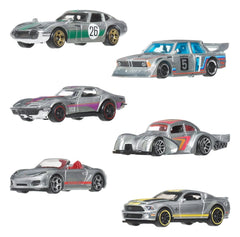 Hot Wheels Silver Series Die-Cast Vehicle 6-Pack 1/64 ZAMAC 194735359868