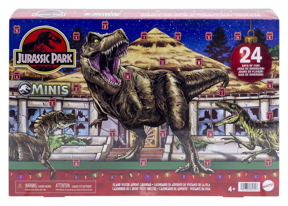 Jurassic Park Minis Advent Calendar Island Visitor 0194735361748