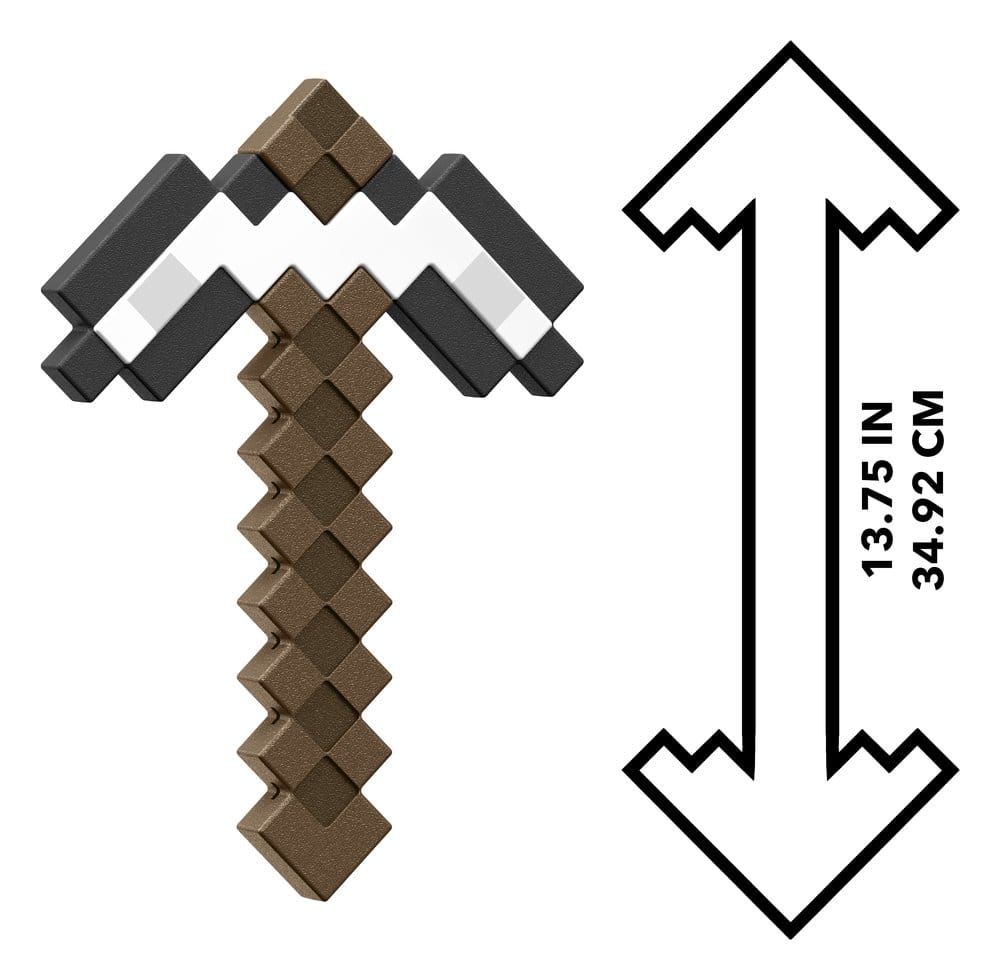 Minecraft Roleplay Replica Iron Pickaxe 35 cm 0194735365029