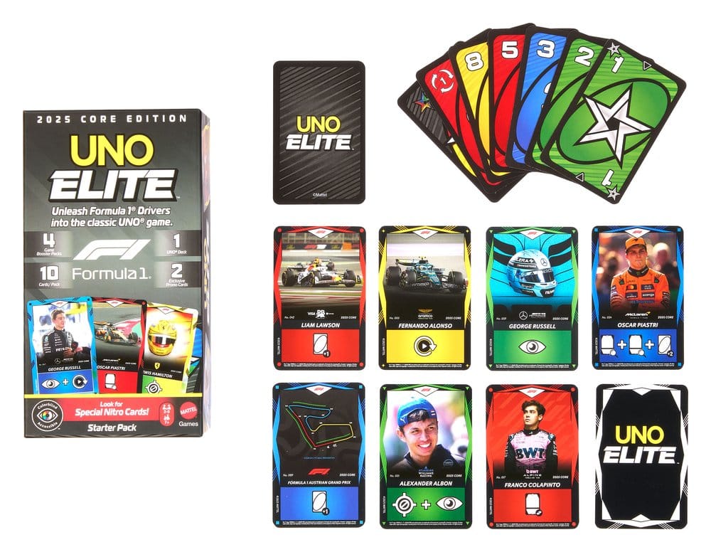 Formula 1 UNO Card Game Elite F1 Starter-Set 194735369768