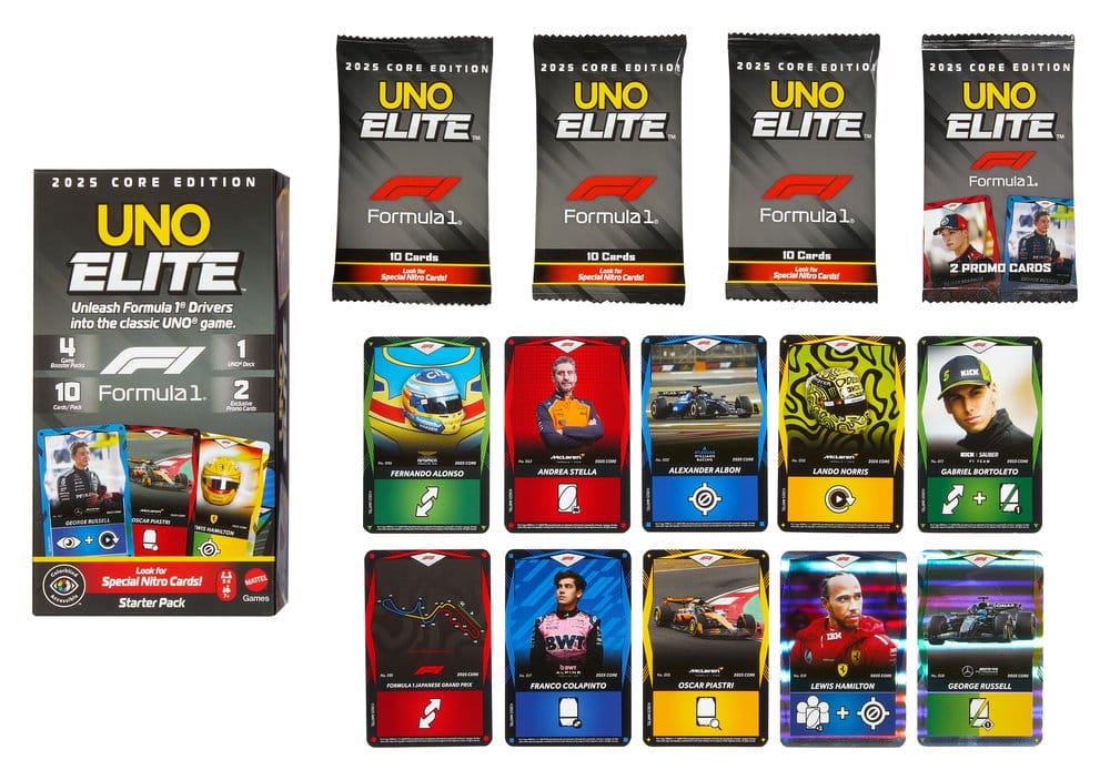 Formula 1 UNO Card Game Elite F1 Starter-Set 194735369768