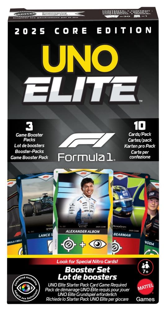 Formula 1 UNO Card Game Elite F1 Booster-Set 194735369751