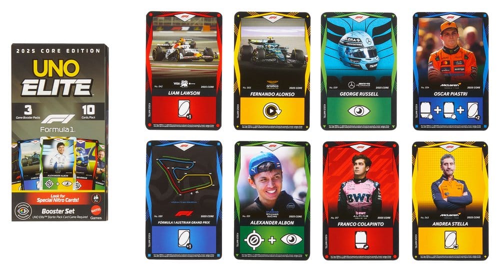 Formula 1 UNO Card Game Elite F1 Booster-Set 194735369751