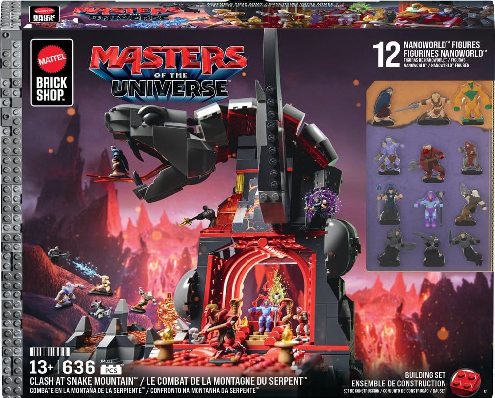 Masters of the Universe Mattel Brick Shop Bauset Snake MountainMasters of the Universe Mattel Brick Shop Construction Set Snake MountainMasters of the Universe Mattel Brick Shop Set de Construction Snake MountainMasters of the Universe Mattel Brick Shop S 0194735372577