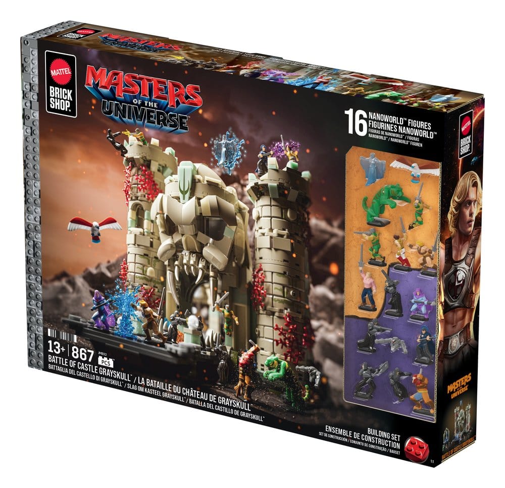 Masters of the Universe Mattel Brick Shop Bauset Castle GrayskullMasters of the Universe Mattel Brick Shop Construction Set Castle GrayskullMasters of the Universe Mattel Brick Shop Set de Construction Castle GrayskullMasters of the Universe Mattel Brick  0194735372522