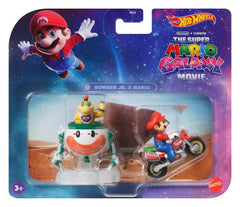 Super Mario Hot Wheels Die-Cast Vehicles 2-Pack 1/64 Mario & Bowser Jr. 0194735376407