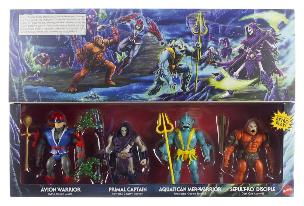 Masters of the Universe Origins Action Figure 4-Pack Battle for Subternia 14 cm 0194735377718