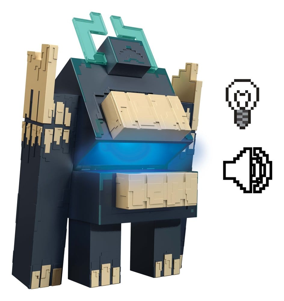 Minecraft Dungeons II Action Figure with Light and Sound Twisted Warden 194735379033