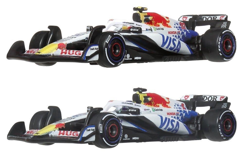 Formula 1 Hot Wheels Premium Die-Cast Vehicle 2-Pack 1:64 Team Visa Cash App Racing Bulls 0194735381586
