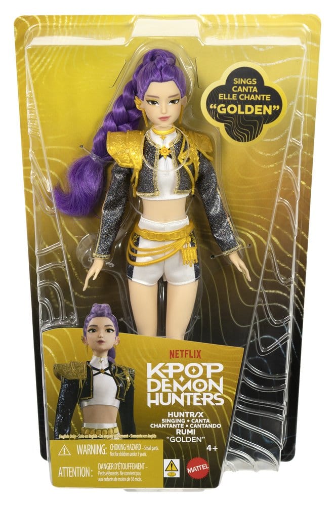 KPop Demon Hunters Singing Doll Huntrix Rumi (Golden) 194735424856