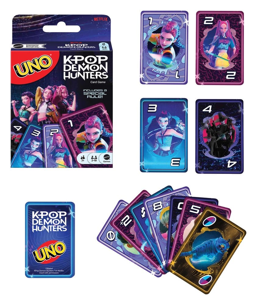 KPop Demon Hunters UNO Card Game 194735428175