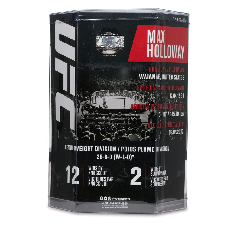 UFC Posed PVC Statue Max Holloway 18 cm 0787926104431