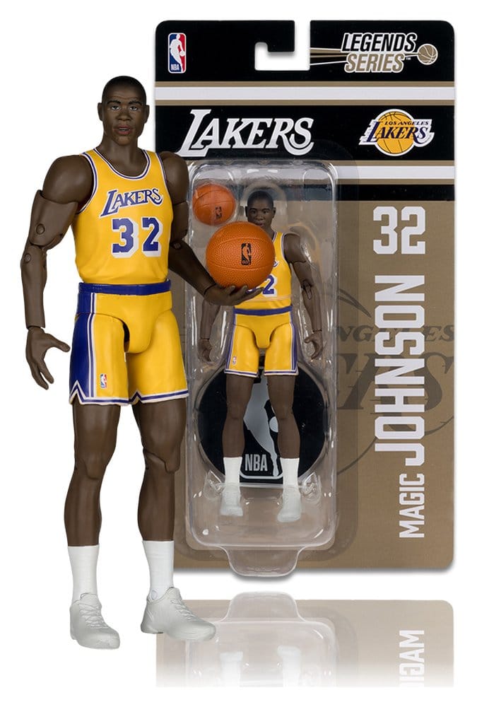 NBA Legends Series Action Figure Earvin "Magic" Johnson (Los Angeles Lakers) 15 cm 0787926105582
