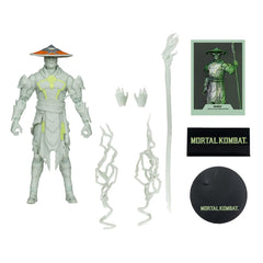 Mortal Kombat Action Figure Glow in the Dark Edition Raiden (Gold Label) 18 cm 0787926110968