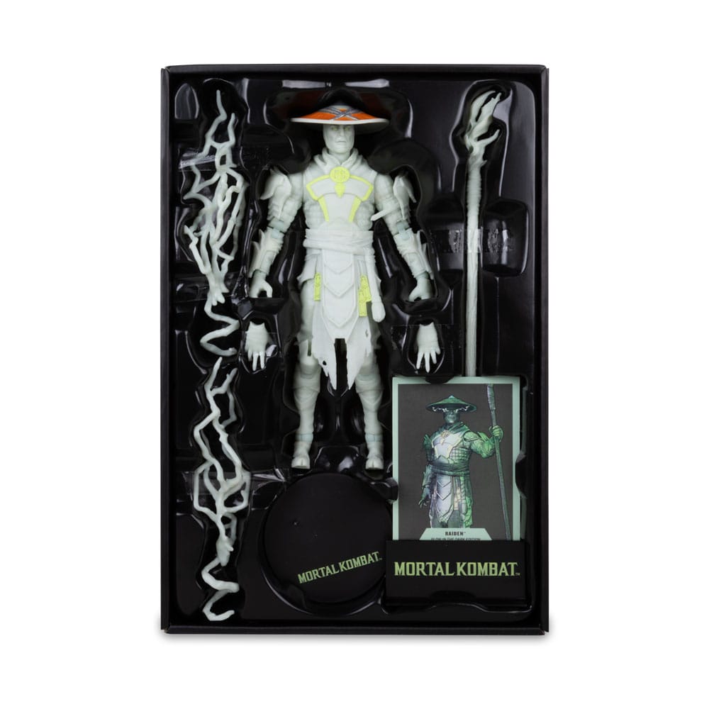 Mortal Kombat Action Figure Glow in the Dark Edition Raiden (Gold Label) 18 cm 0787926110968