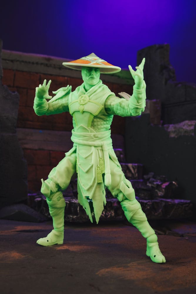Mortal Kombat Action Figure Glow in the Dark Edition Raiden (Gold Label) 18 cm 0787926110968