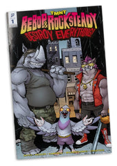 Teenage Mutant Ninja Turtles Page Punchers Action Figure Rocksteady 17 cm 0787926113495