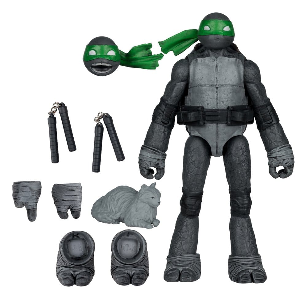 Teenage Mutant Ninja Turtles Page Punchers Action Figure Michelangelo (Black White & Green) (Red Platinum Edition) 13 cm 0787926114171