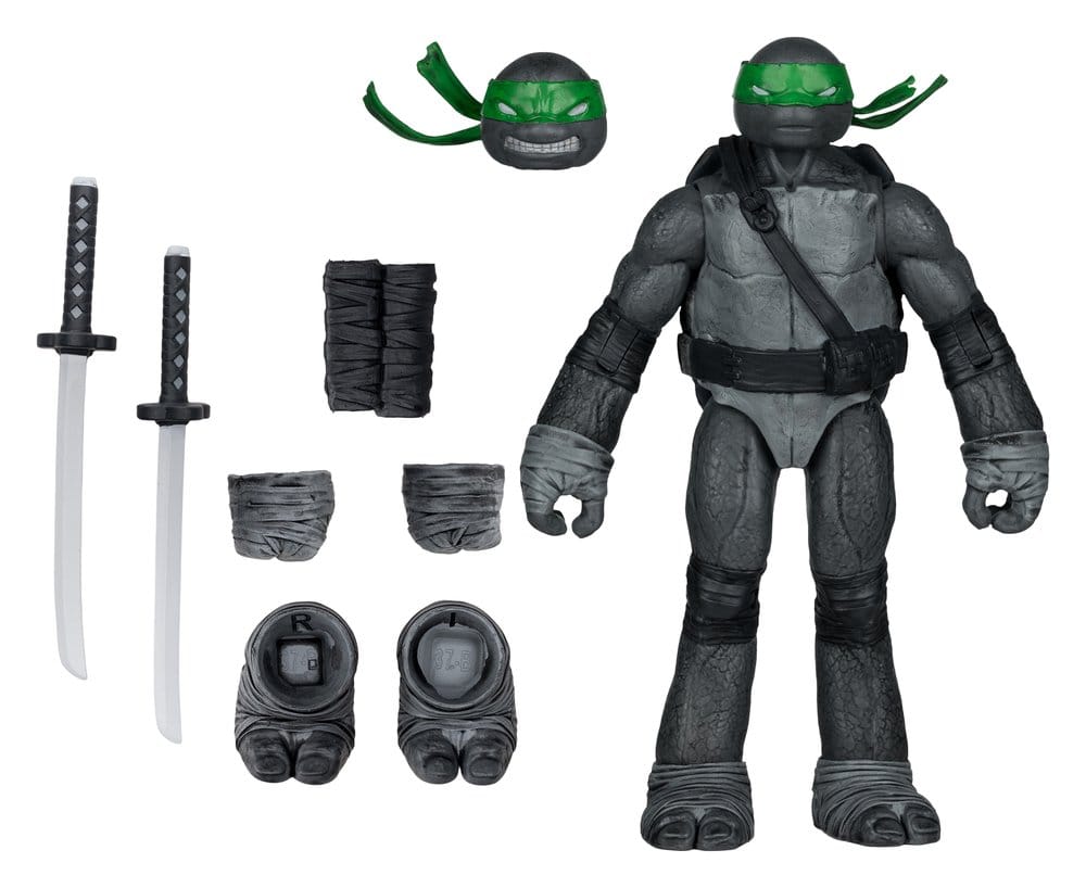 Teenage Mutant Ninja Turtles Page Punchers Action Figure Leonardo (Black White & Green) (Red Platinum Edition) 13 cm 0787926114188