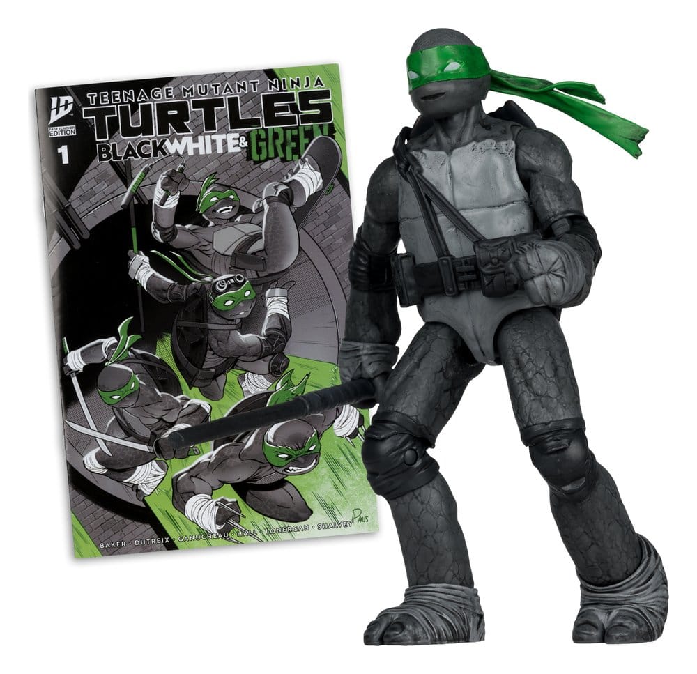 Teenage Mutant Ninja Turtles Page Punchers Action Figure Donatello (Black White & Green ) (Red Platinum Edition) 13 cm 0787926114195