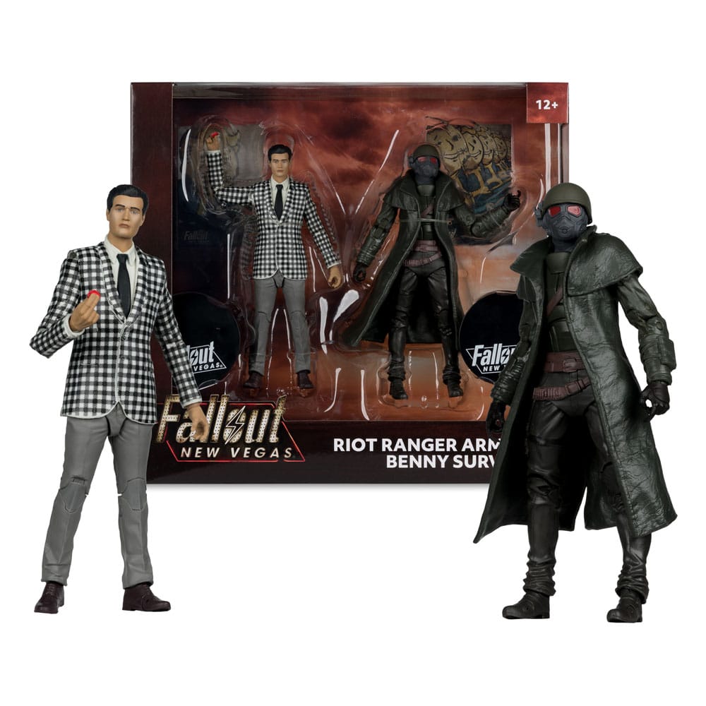 Fallout: New Vegas Statue 2-Pack Riot Ranger Armor & Benny Survivor 18 cm 0787926116472