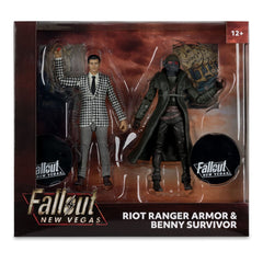 Fallout: New Vegas Statue 2-Pack Riot Ranger Armor & Benny Survivor 18 cm 0787926116472