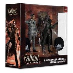 Fallout: New Vegas Statue 2-Pack Riot Ranger Armor & Benny Survivor 18 cm 0787926116472