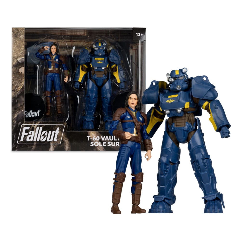 Fallout 4 Statue 2-Pack T-60 Vault Tec & Sole Survivor 18 cm 0787926116496