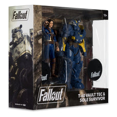 Fallout 4 Statue 2-Pack T-60 Vault Tec & Sole Survivor 18 cm 0787926116496