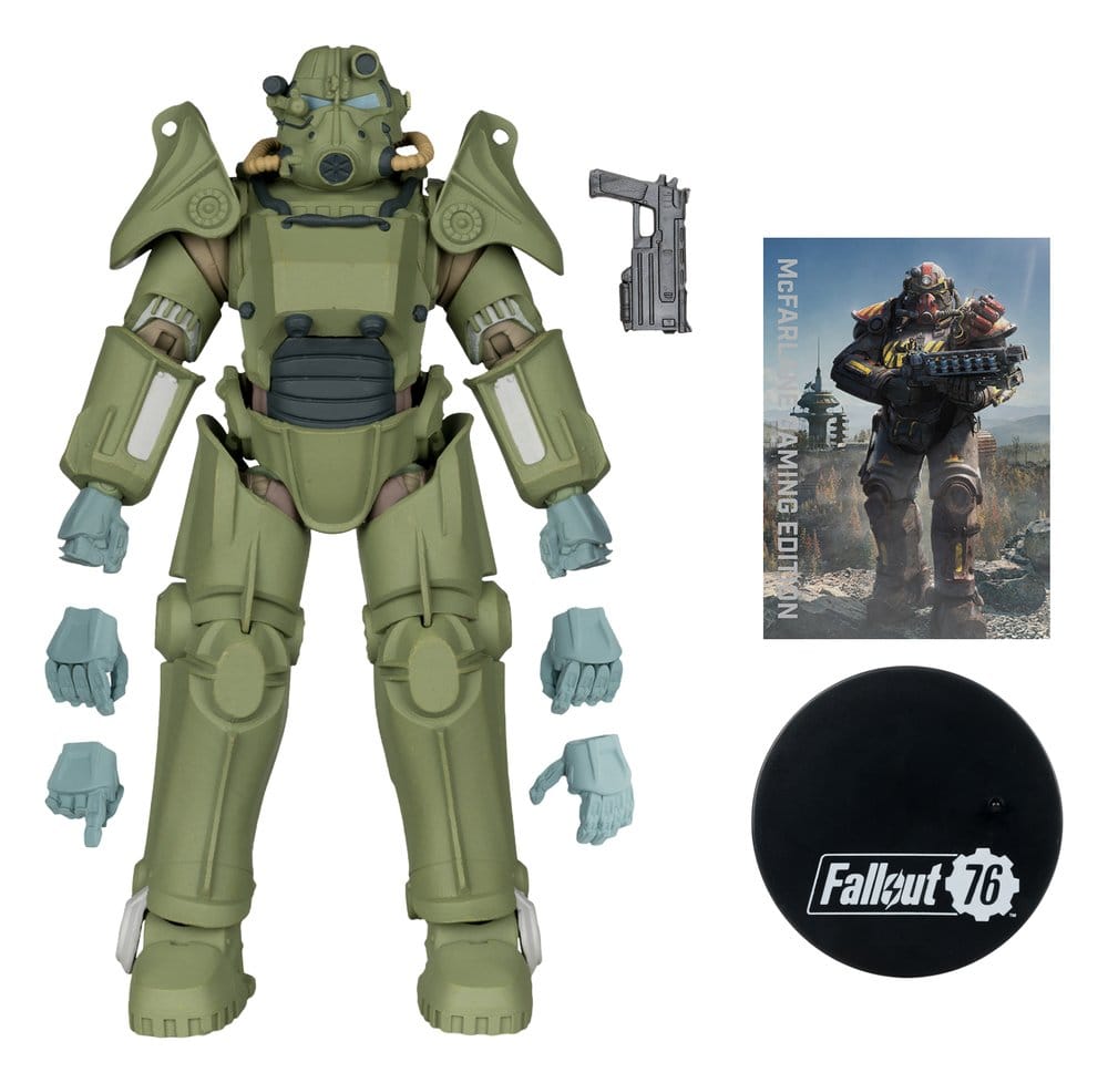 Fallout 76 Gaming Edition Action Figure T-45 Military Armor (Red Platinum Edition) 20 cm 0787926116724