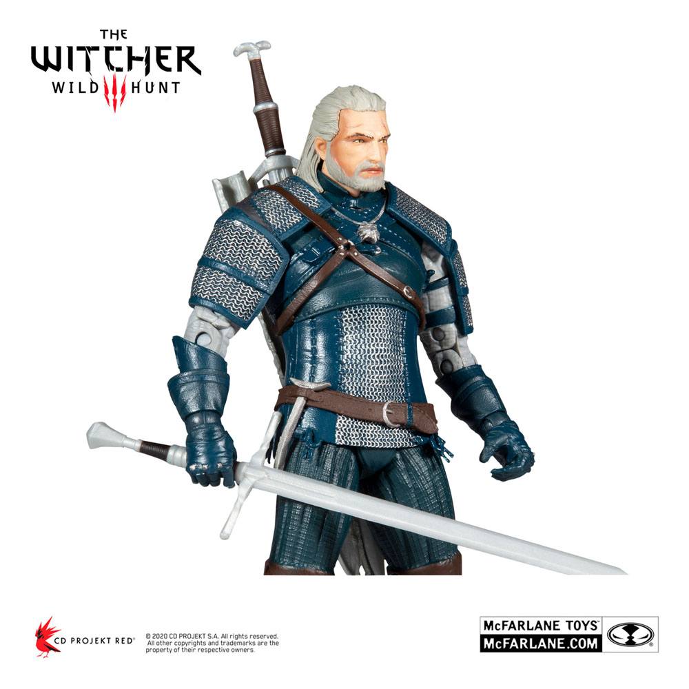 The Witcher Action Figure Geralt of Rivia (Viper Armor: Teal Dye) 18 cm 0787926134087