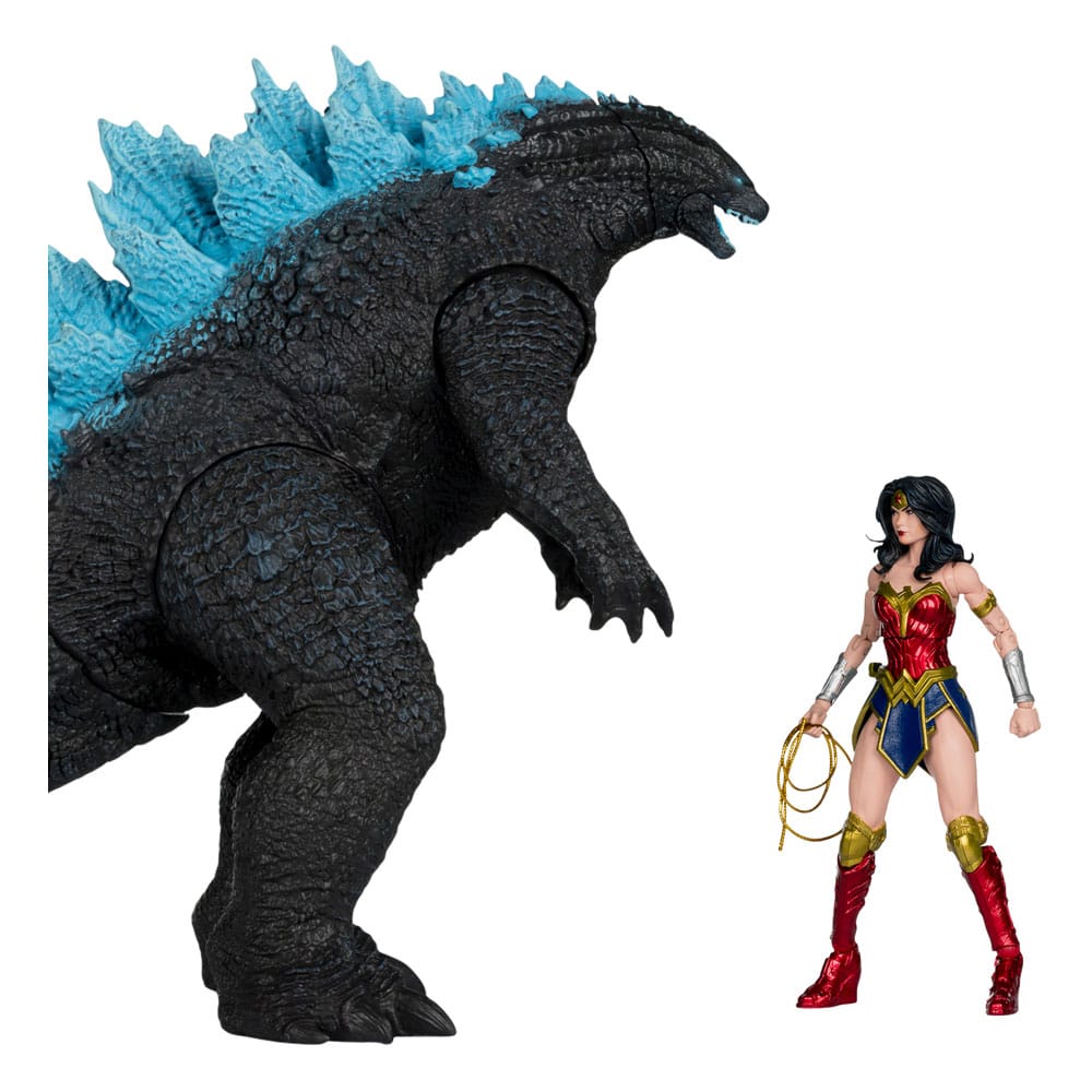 DC Justice League Monsterverse DC Multiverse Action Figures 2-Pack Wonder Woman Vs. Atomic Blast Godzilla 18 cm  0787926138641