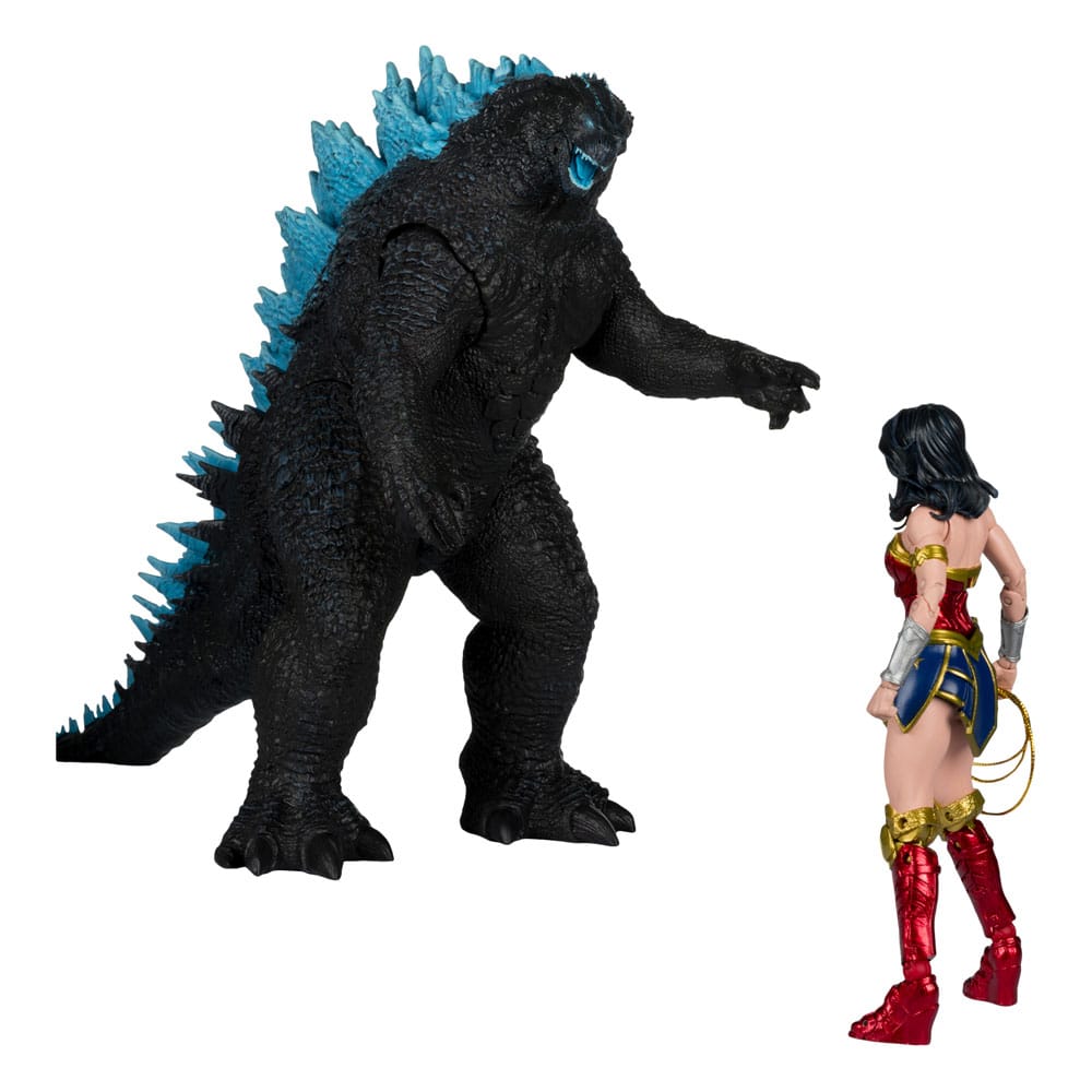 DC Justice League Monsterverse DC Multiverse Action Figures 2-Pack Wonder Woman Vs. Atomic Blast Godzilla 18 cm  0787926138641