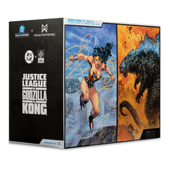 DC Justice League Monsterverse DC Multiverse Action Figures 2-Pack Wonder Woman Vs. Atomic Blast Godzilla 18 cm  0787926138641