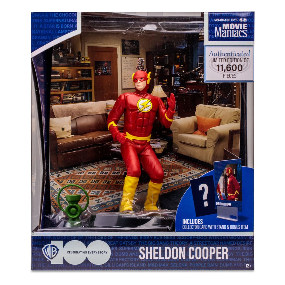 The Big Bang Theory Movie Maniacs Action Figure Sheldon Cooper as The Flash 15 cm 0787926140132