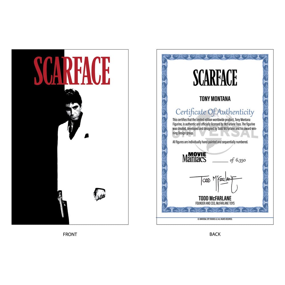 Scarface Movie Maniacs PVC Statue Tony Montana 17 cm 0787926140781