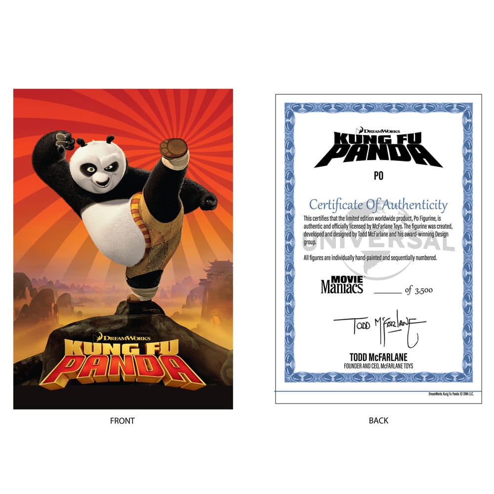 Kung Fu Panda Movie Maniacs PVC Statue Po 17 cm 0787926140811
