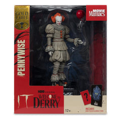 It: Welcome to Derry Movie Maniacs PVC Statue Pennywise (Gold Label) 16 cm 0787926141368