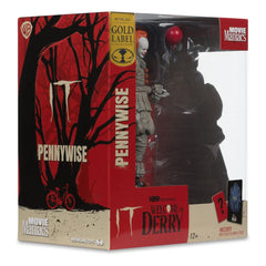 It: Welcome to Derry Movie Maniacs PVC Statue Pennywise (Gold Label) 16 cm 0787926141368