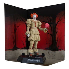 It: Welcome to Derry Movie Maniacs PVC Statue Pennywise (Flashback) (Gold Label) 16 cm 0787926141375