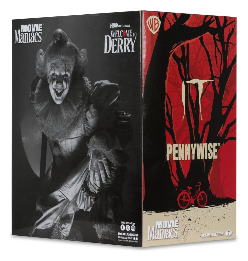 Es Welcome to Derry Movie Maniacs Figur Pennywise (Black &amp White) 16 cmIt Welcome to Derry Movie Maniacs Figure Pennywise (Black &amp White) 16 cmÇa Welcome to Derry Movie Maniacs figurine Pennywise (Black &amp White) 16 cmIt Welcome to Derry Movie Man 0787926141412