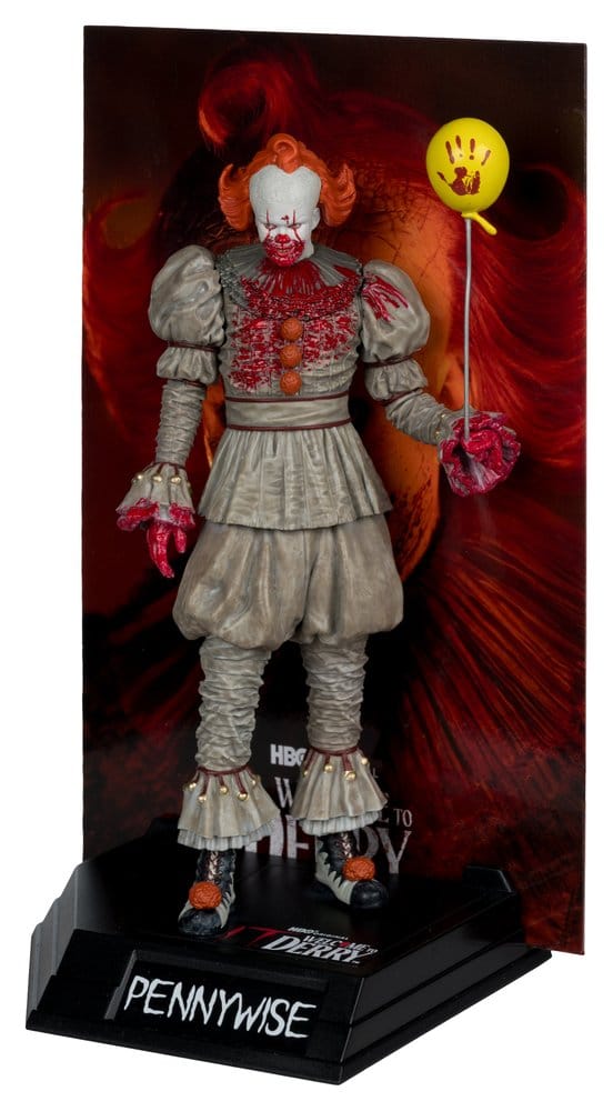 It Welcome to Derry Movie Maniacs Figure Pennywise (Bloody) 16 cm 0787926141429