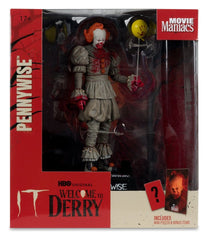It Welcome to Derry Movie Maniacs Figure Pennywise (Bloody) 16 cm 0787926141429